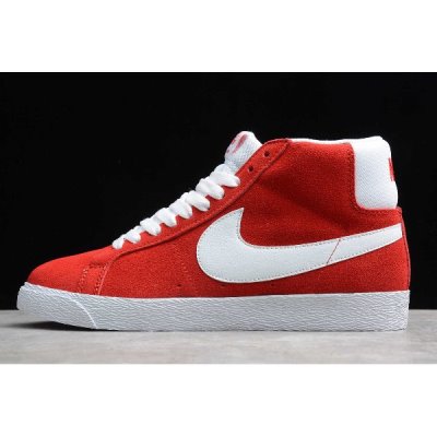 Nike Sb Blazer Suede Mid University Kırmızı Kaykay Ayakkabı Türkiye - A0PTTDPJ